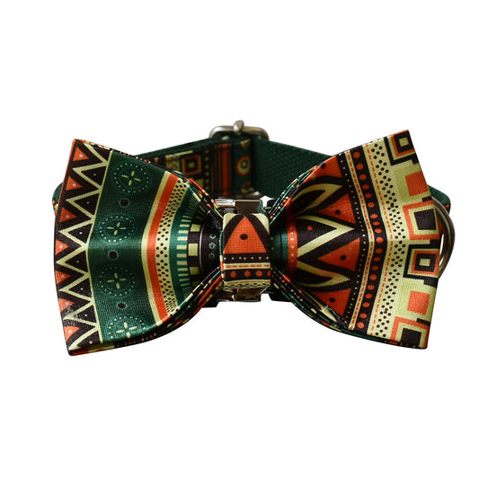 Bohemian Bowknot Pet Leash Set