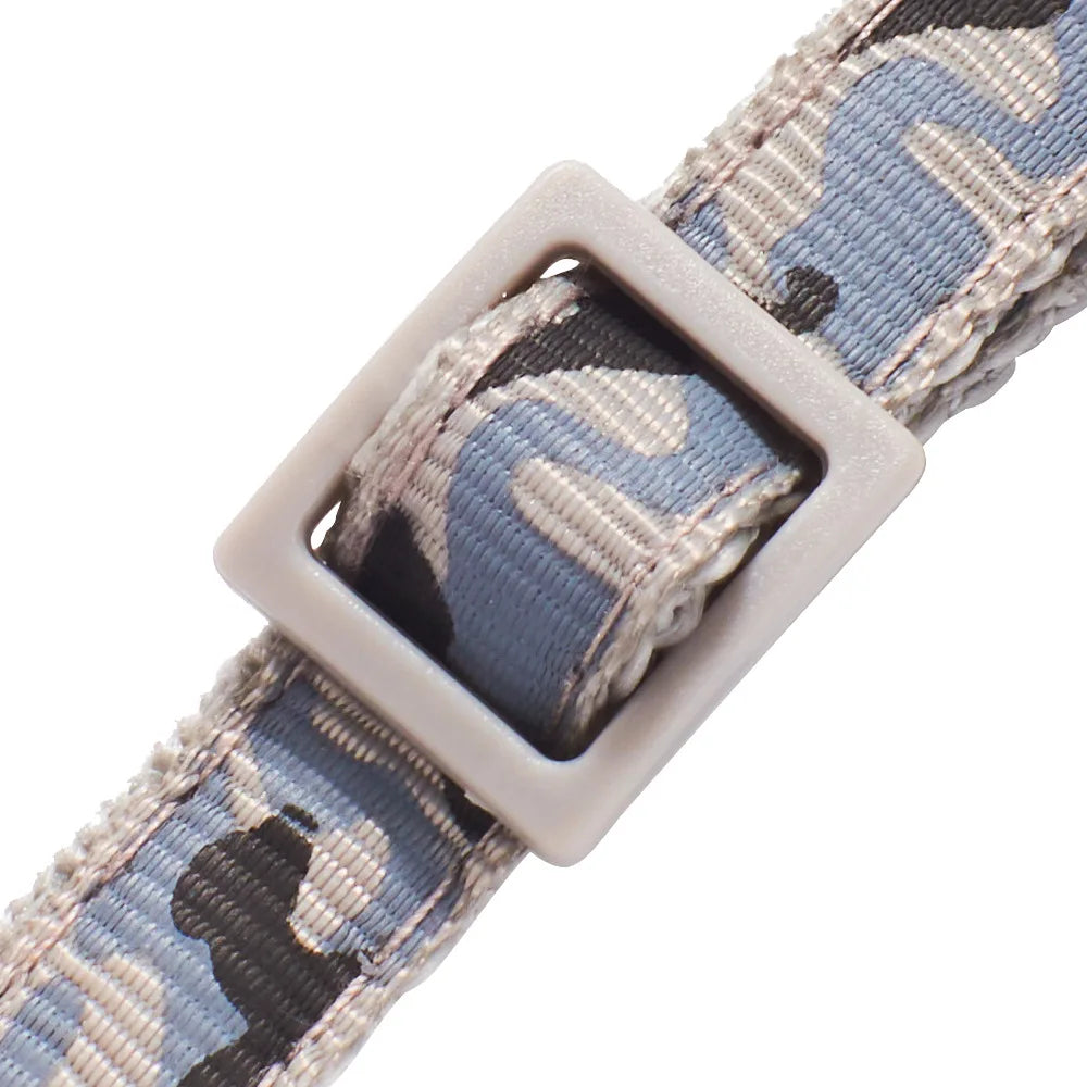 Adjustable Camo Pet Collar with Bell