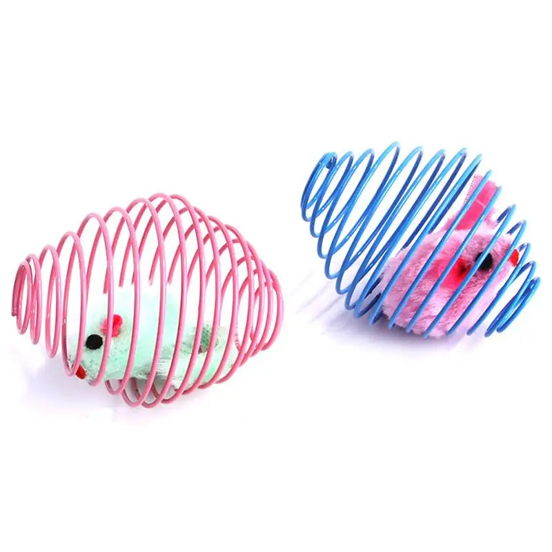 Dorakitten 1pc Cat Mice Toy Interactive Mouse In Cage Kitten Toy Pet Play Mouse Cat Toy Pet Supplies Pet Accessories