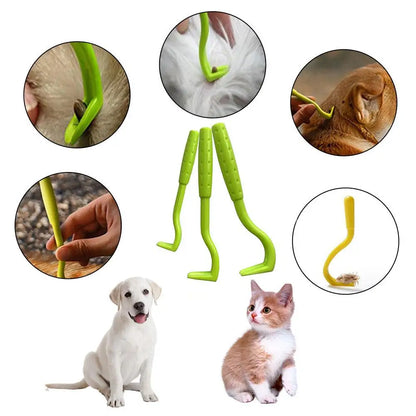 3PCS Pet Flea & Tick Remover Tool