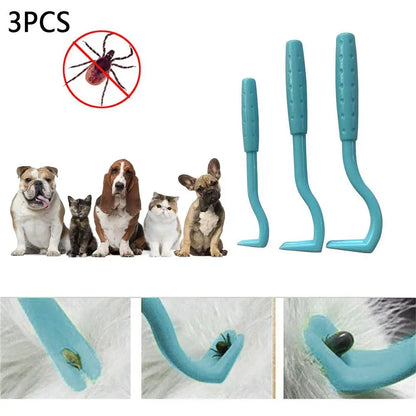 3PCS Pet Flea & Tick Remover Tool