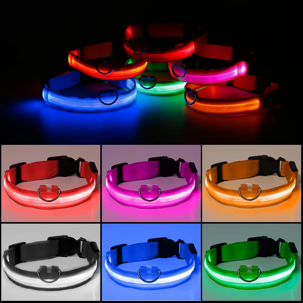 LED Pet Collar Night Safety Light