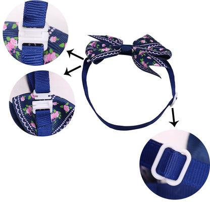 60pcs Spring Pet Puppy Dog Accessories Pet Dog Bow Tie Flower Bowknot Dog Bowtie Collar Pet Dog Grooming  Products for Small Dog