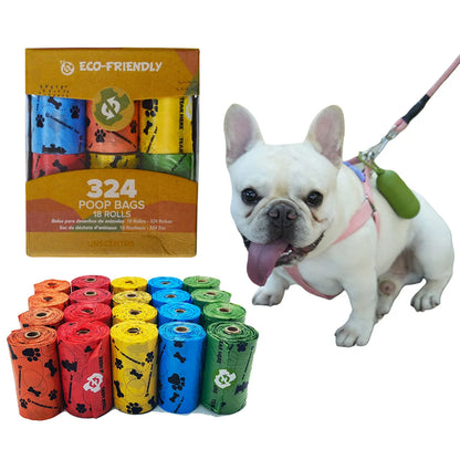 EPI Biodegradable Pet Garbage Fecal Collect Bag Pet Pooper Bags Pet 18Pcs /Roll Dog Kitten Poop Garbage Bag Pet bag 4/8/18 Rolls