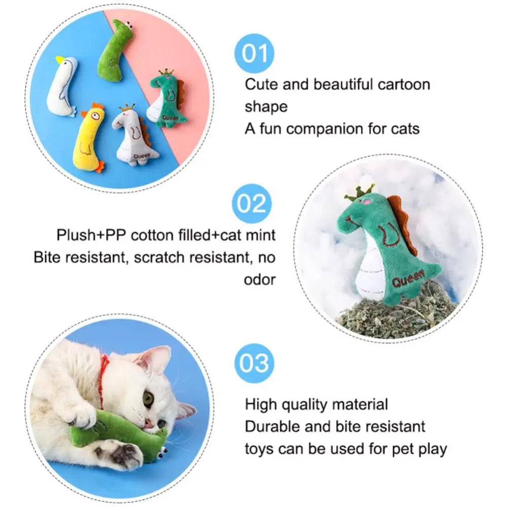 Catnip Toy Cats Products For Pets Cute Cat Toys For Kitten Teeth Grinding Cat Plush Toys Protect Mouth Pet Products Accessories