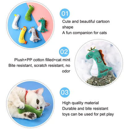 Catnip Toy Cats Products For Pets Cute Cat Toys For Kitten Teeth Grinding Cat Plush Toys Protect Mouth Pet Products Accessories