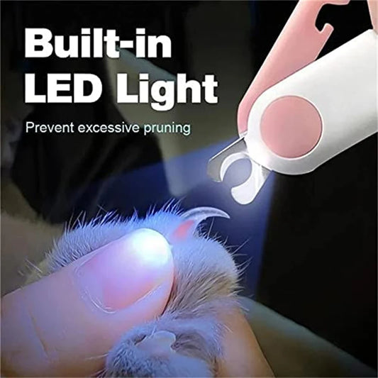 LED Cat Nail Clippers - Professional Pet Grooming Tool