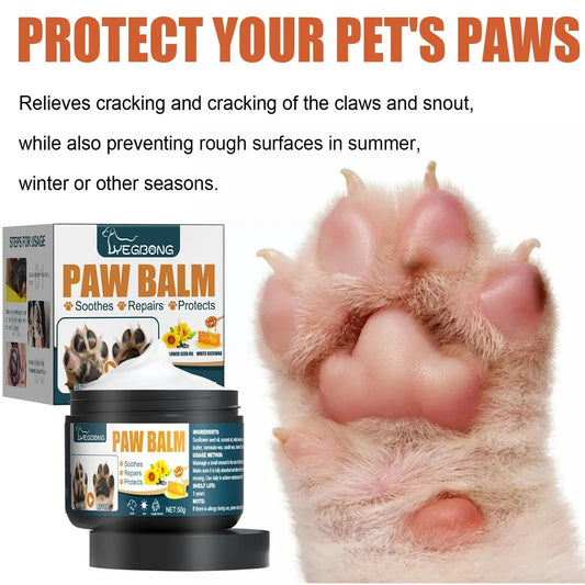 50g Pet Paw Care Cream Healthy Pet Paw Balm Pet Foot Balm Care Balm Pad Care Protective Foot Paws Oil Dog Wa U2h7