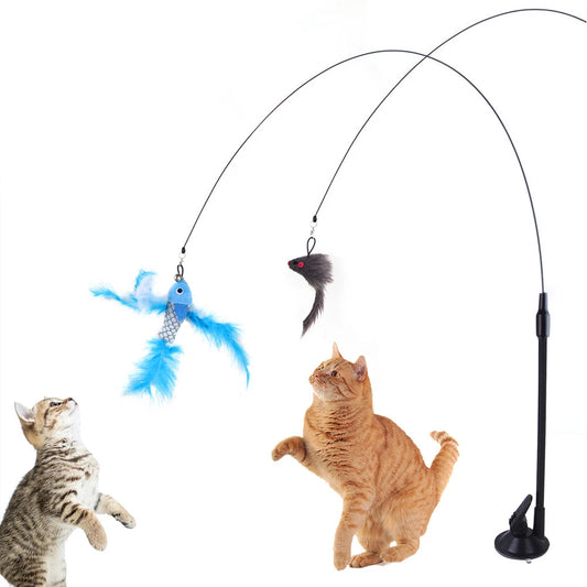 Handfree Bird Cat Wand with Bell