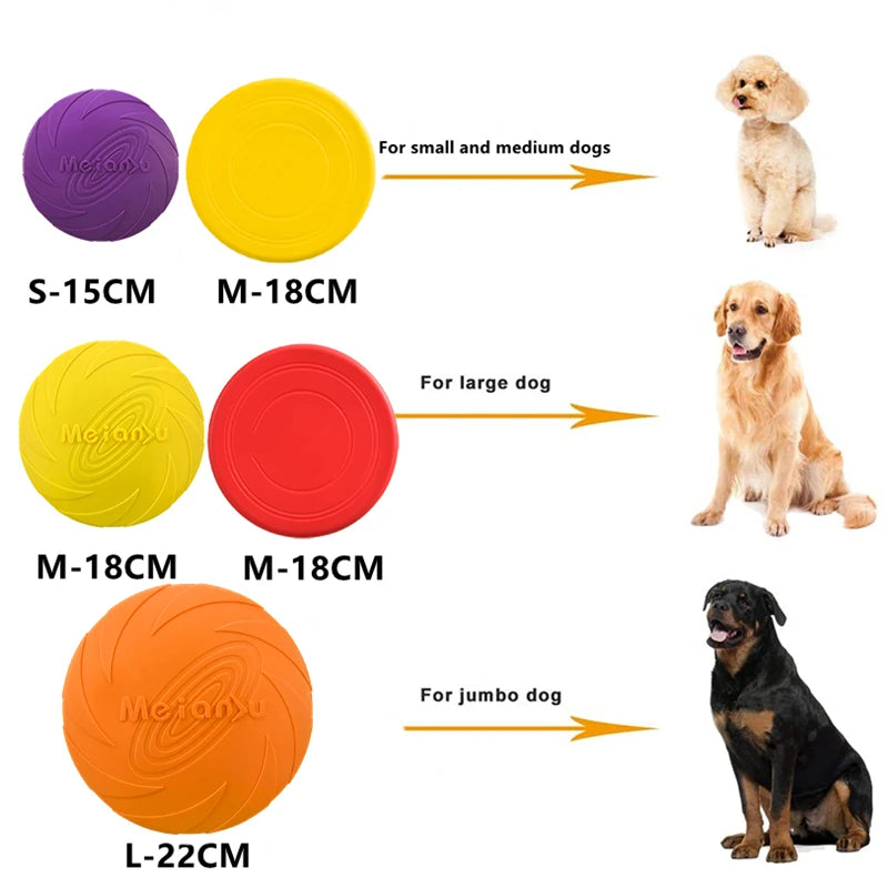 OUZEY Bite Resistant Dog Flying Disc